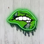 Minnesota Timberwolves Neon Sign Dripping Lips 1