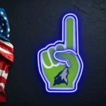 Minnesota Timberwolves Neon Sign Nba Foam Finger 1