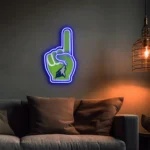 Minnesota Timberwolves Neon Sign Nba Foam Finger 1
