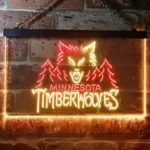 Minnesota Timberwolves Neon Sign Puck Sport 1