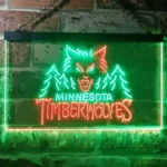 Minnesota Timberwolves Neon Sign Puck Sport 1