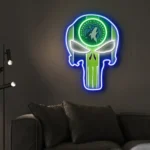 Minnesota Timberwolves Neon Sign The Punisher 1