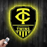 Minnesota Twins Metal Sign Shield Shape 1