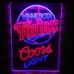 Minnesota Twins Neon Sign Coors Light 1