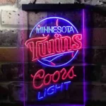 Minnesota Twins Neon Sign Coors Light 1
