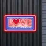 Minnesota Twins Neon Sign Love Sign 1