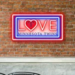 Minnesota Twins Neon Sign Love Sign 1