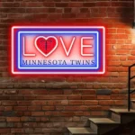 Minnesota Twins Neon Sign Love Sign 1