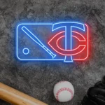 Minnesota Twins Neon Sign Mlb Logo 1