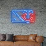 Minnesota Twins Neon Sign Mlb Logo 1