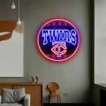 Minnesota Twins Neon Sign Retro Acrylic 1