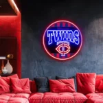 Minnesota Twins Neon Sign Retro Acrylic 1