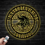 Minnesota Vikings Metal Sign Custom Nfl 1