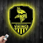 Minnesota Vikings Metal Sign Shield Shape 1