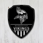 Minnesota Vikings Metal Sign Shield Shape 1