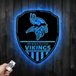 Minnesota Vikings Metal Sign Shield Shape 1
