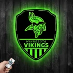 Minnesota Vikings Metal Sign Shield Shape 1