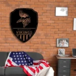 Minnesota Vikings Metal Sign Shield Shape 1