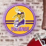 Minnesota Vikings Neon Sign Artistic Nfl Helmet Acrylic 1