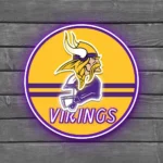 Minnesota Vikings Neon Sign Artistic Nfl Helmet Acrylic 1