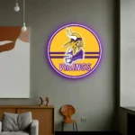 Minnesota Vikings Neon Sign Artistic Nfl Helmet Acrylic 1