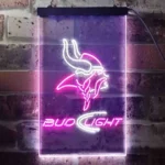 Minnesota Vikings Neon Sign Bud Light 1