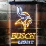 Minnesota Vikings Neon Sign Detailed Busch Light 1