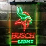 Minnesota Vikings Neon Sign Detailed Busch Light 1