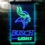 Minnesota Vikings Neon Sign Detailed Busch Light 1