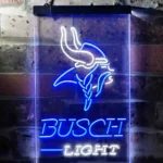 Minnesota Vikings Neon Sign Detailed Busch Light 1