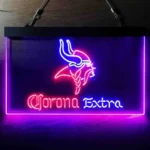 Minnesota Vikings Neon Sign Detailed Corona Extra 1