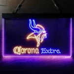 Minnesota Vikings Neon Sign Detailed Corona Extra 1