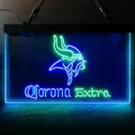 Minnesota Vikings Neon Sign Detailed Corona Extra 1