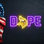 Minnesota Vikings Neon Sign Dripping Dope 1