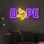 Minnesota Vikings Neon Sign Dripping Dope 1