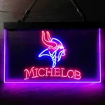 Minnesota Vikings Neon Sign Michelob Est 1961 1