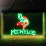 Minnesota Vikings Neon Sign Michelob Est 1961 1