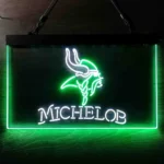 Minnesota Vikings Neon Sign Michelob Est 1961 1