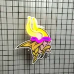 Minnesota Vikings Neon Sign Nordic Face Crest 1