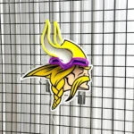 Minnesota Vikings Neon Sign Nordic Face Crest 1