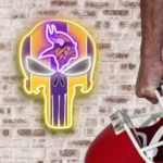 Minnesota Vikings Neon Sign The Punisher 1