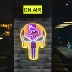 Minnesota Vikings Neon Sign The Punisher 1