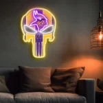 Minnesota Vikings Neon Sign The Punisher 1