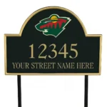 Minnesota Wild Metal Sign Forest Bear Mark 1