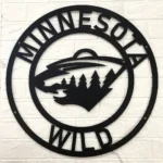 Minnesota Wild Metal Sign Nhl 1