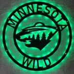 Minnesota Wild Metal Sign Nhl 1