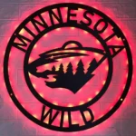 Minnesota Wild Metal Sign Nhl 1
