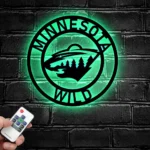 Minnesota Wild Metal Sign Nhl 1