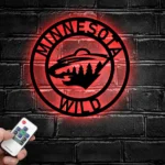 Minnesota Wild Metal Sign Nhl 1