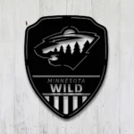 Minnesota Wild Metal Sign Shield Shape 1